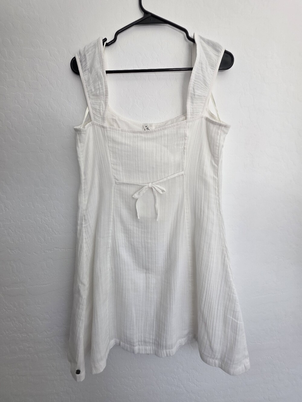 Roxy White Button-Front Mini Dress - Picture 3 of 6